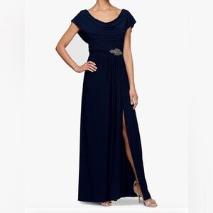 Alex Evenings Navy Mother of the Bride/Groom Dress size 12